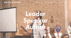 Desktop Screenshot of beccastevens.org